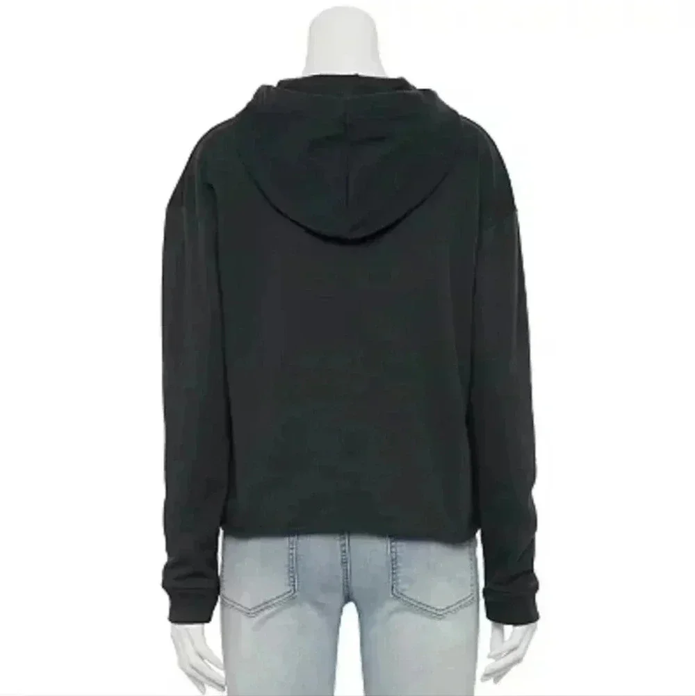 DESERT Shakes & Fries Cropped Fleece Hoodie. Nwt size small - Picture 3 of 10